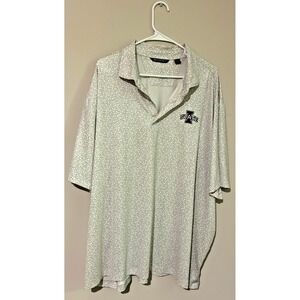 Iowa State Cyclones Cutter & Buck Polo Shirt Men's XXXL Gray Floral Golf NCAA
